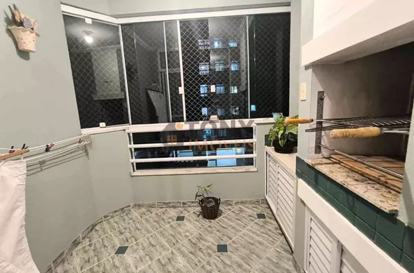 2 quartos com suíte + 2 vagas - MOBILIADO