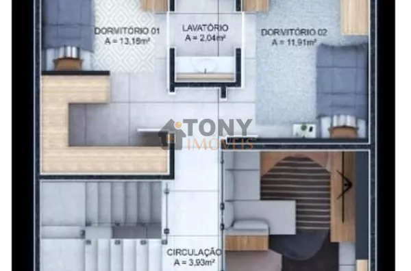 Excelente casa de 3 quartos sendo 1 suíte no Delta Ville - Biguaçú.