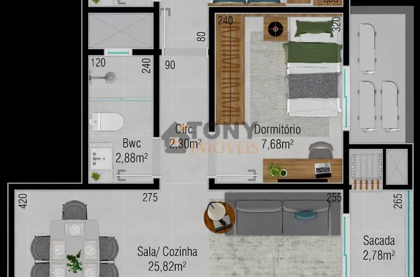 APARTAMENTO 2 QUARTOS 60M² EM AREIAS - Foto 27