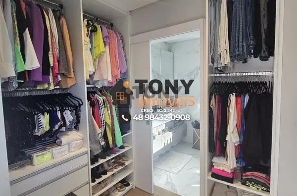 Casa imponente com 3 dormitórios, todos com suíte e closet, e uma área gourmet de tirar o fôlego espera por você no bairro Deltaville - Biguaçú-SC - Foto 26