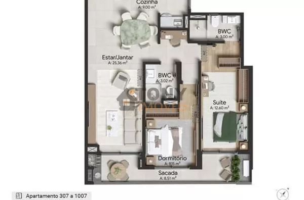 LANÇAMENTO - 82M² PRIVATIVOS - 2 QUARTOS + 1 SUÍTE - Foto 17