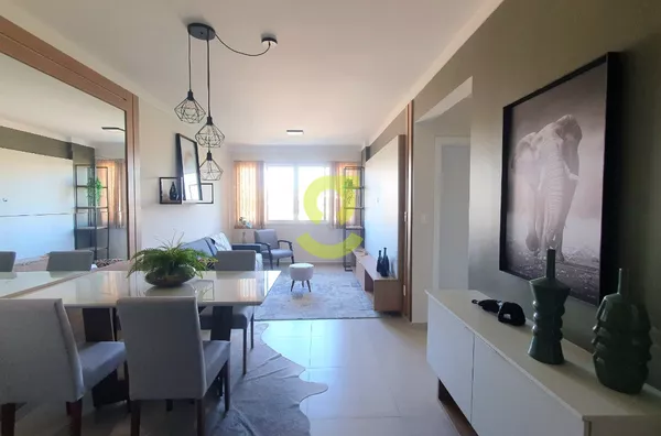 Lindo apartamento MOBILIADO e DECORADO, 2 DORM, 1 SUÍTE, 2 BANHEIROS, 2 VAGAS