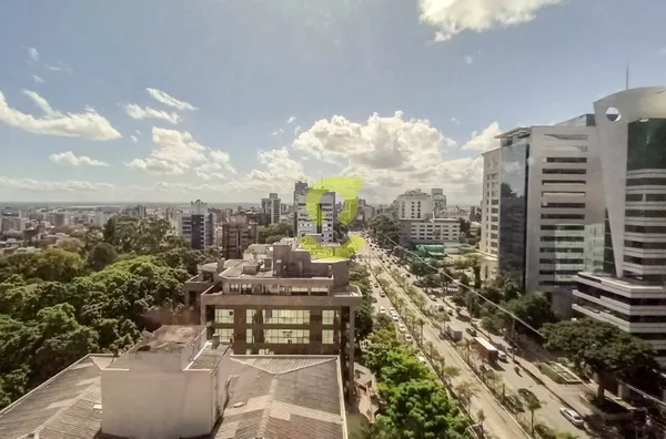 Sala comercial, andar inteiro, 380m priv, 4 banheiros, vista panoramica, 7 vagas!