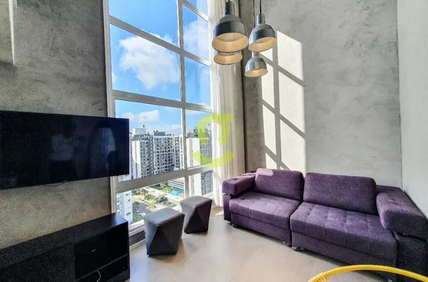 Loft duplex MOBILIADO, 64m, pé direito duplo, 2 vagas e infra!