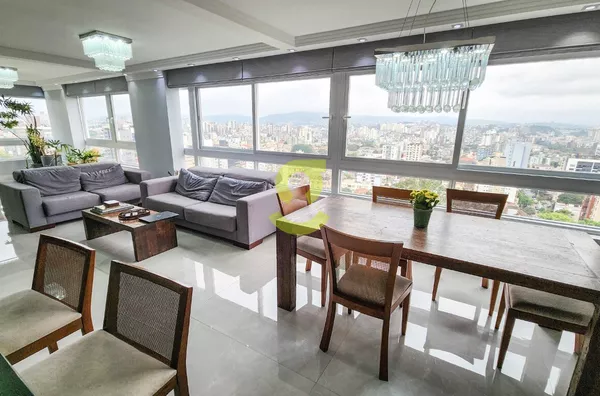 Espetacular apto, andar alto, vista livre, 203m privativos, churrasqueira, lareira, lavabo, 4 dorm, 3 suites, 3 vagas e infra!