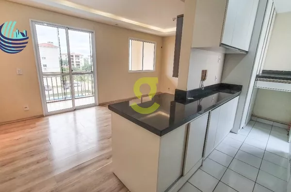 Apto semi mobiliado, sacada, churrasqueira, vaga + infra!