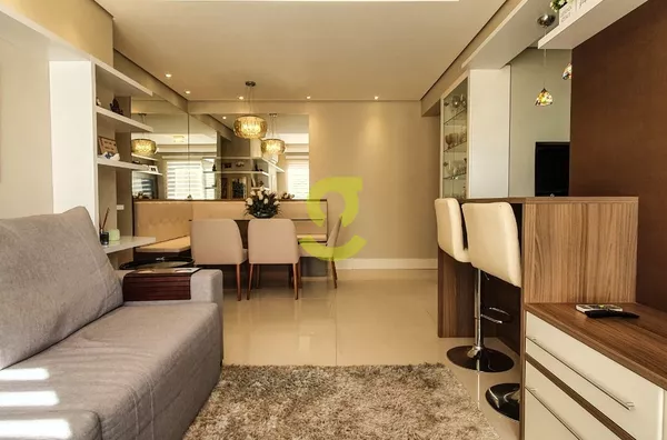 Ótimo apto, semi mobiliado, 80m priv, churrasqueira, lavabo, , 3 dorm, suite, 1 vaga