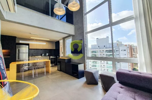 Loft duplex MOBILIADO, 64m, pé direito duplo, 2 vagas e infra!