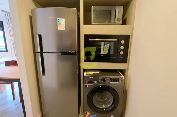 Studio de 43m² no NY205, mobiliado, churrasqueira, cozinha completa, lava e seca, ar condicionado, andar alto, vaga, infra completa, Auxiliadora, Porto Alegre.