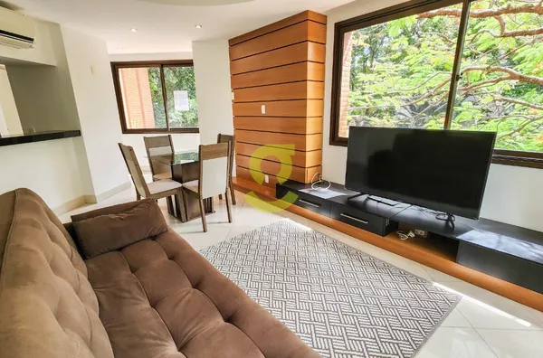 Ótimo apartamento MOBILIADO, 60m privativos, 1 dorm, ar condicionado, vaga garabem coberta e infra!