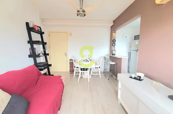 Apartamento para locação, MOBILIADO, 1 dormitório, vaga coberta,São João