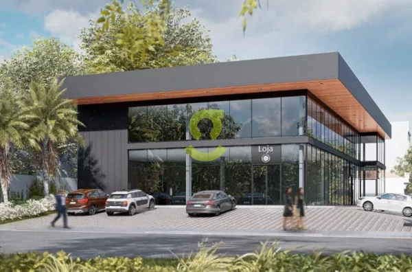 Loja luxuosa de esquina, alto padrão, mais de 1000m², 20 vagas, fachada de vidro, na Av. João Wallig em Porto Alegre.