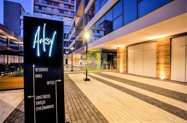 Studio em lindo empreendimento, moderno, 50m², churrasqueira, vaga.