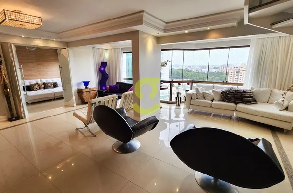 Cobertura duplex 473m², mobiliado, 4 dorm, 2 suites, 4 banh,  piscina, três figueiras