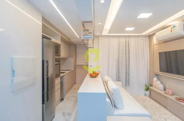 Ótimo apto decorado e MOBILIADO por arquiteto, andar alto, 2 dorm transf 1 suite grande, 2 vagas e infra completa!