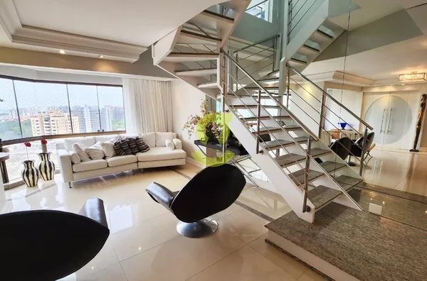 Cobertura duplex 473m², mobiliado, 4 dorm, 2 suites, 4 banh,  piscina, três figueiras