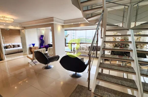 Cobertura duplex 473m², mobiliado, 4 dorm, 2 suites, 4 banh,  piscina, três figueiras