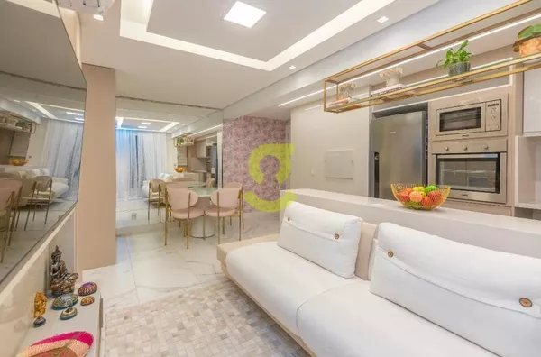 Ótimo apto decorado e MOBILIADO por arquiteto, andar alto, 2 dorm transf 1 suite grande, 2 vagas e infra completa!