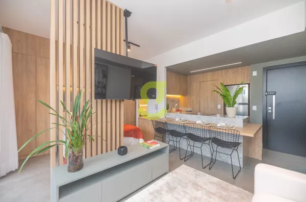 Studio 36m², vaga, churrasqueira, infra completa. Anita Residence.