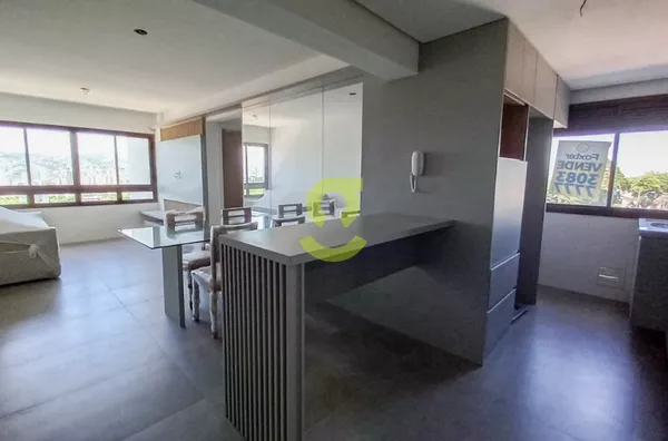 Apto semi mobiliado, churrasqueira, 2 dorm, suite, vaga e infra!