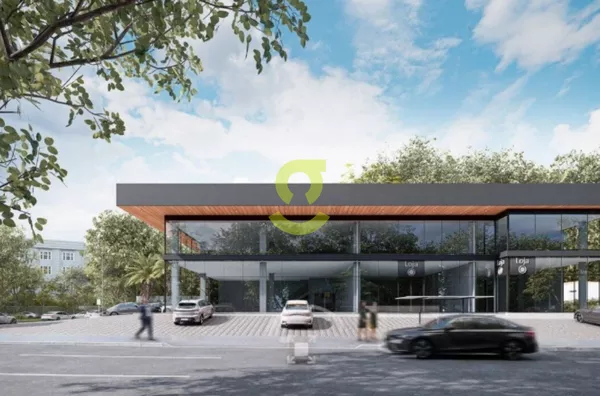 Loja luxuosa de esquina, alto padrão, mais de 1000m², 20 vagas, fachada de vidro, na Av. João Wallig em Porto Alegre.