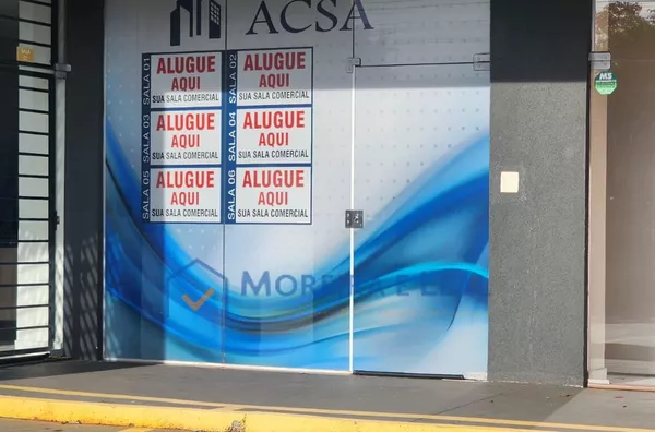 Sala comercial em andar para locação - 75,92m²