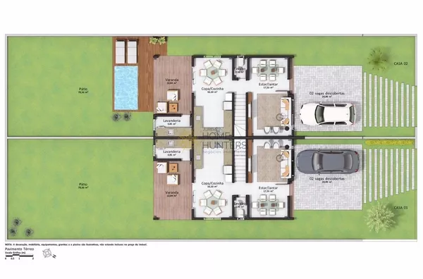 Lindo sobrado em condomínio na Cachoeira do Bom Jesus Florianópolis