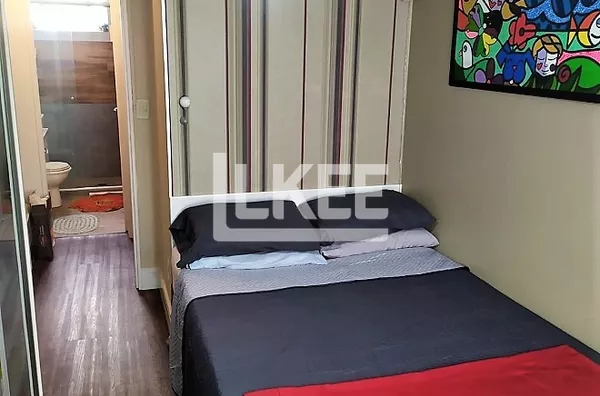 Menino Deus - Apartamento à venda de 1 quarto, 30,20 m²  -  1 vaga - Mobiliado