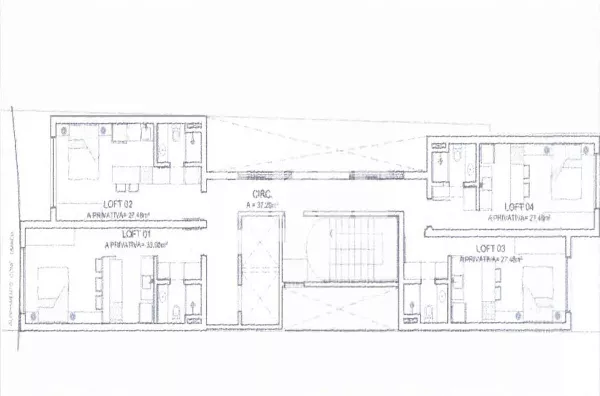 8 Planta baixa apto 1, 2, 3 e 4 LE DUC