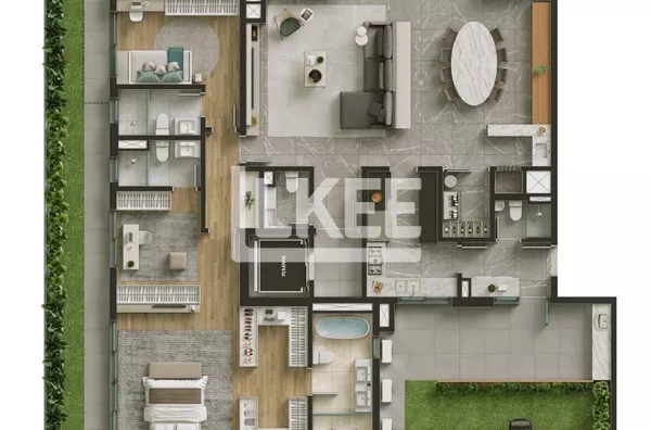 Petrópolis | Apartamento Garden com 3 quartos (sendo 3 suítes) | 397m² (sendo 232m² interno e 165m² terraço aberto) | 5 Banheiros | 3 Vagas | Terraço | Em Porto Alegre/RS