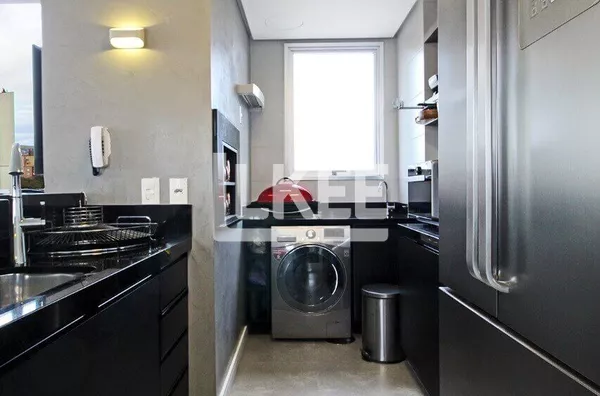 Petrópolis | Apartamento semi mobiliado com 1 quarto à venda | 61 m² | 2 vagas | Com lareira e churrasqueira | Em Porto Alegre/RS