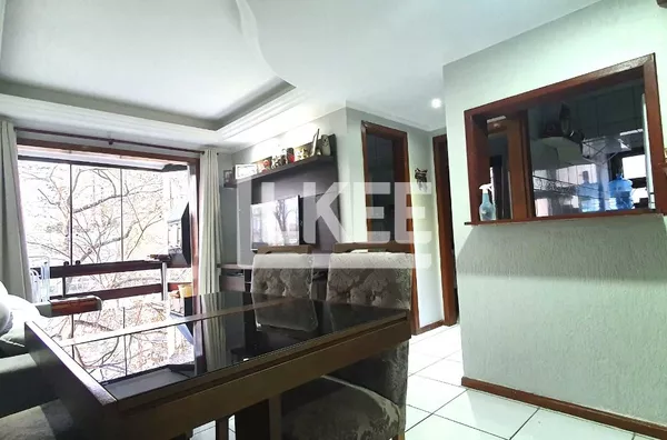 Partenon | Apartamento semi mobiliado com 1 quarto à venda | 41,10 m² | 1 vaga | Com sacada e churrasqueira | Sem elevador | Em Porto Alegre/RS | std