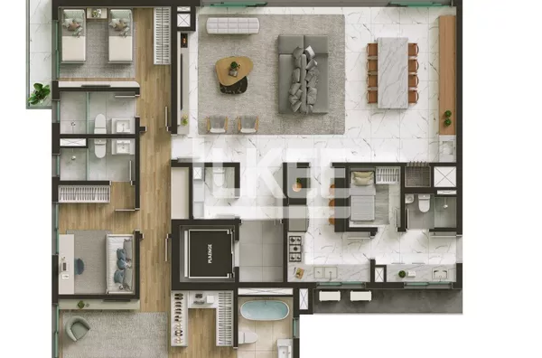 Petrópolis | Apartamento com 3 quartos (sendo 3 suítes) | 230,94m² | 5 Banheiros | 3 Vagas | Sacada | Em Porto Alegre/RS