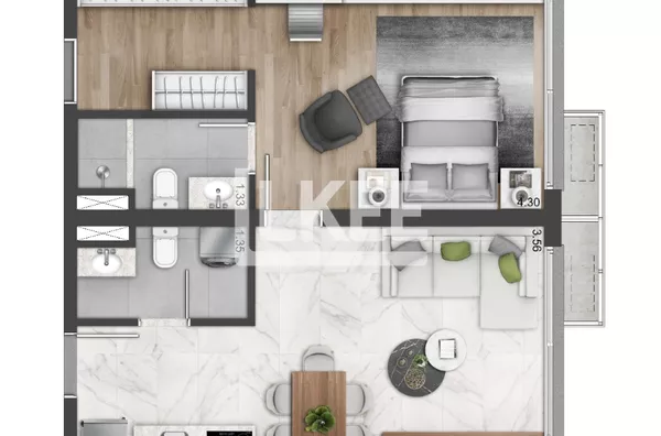 1d 58m² sem churrasqueira