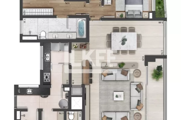  Com banheira, lareira e churrasqueira