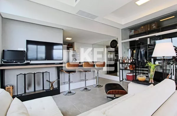 Petrópolis | Apartamento semi mobiliado com 1 quarto à venda | 61 m² | 2 vagas | Com lareira e churrasqueira | Em Porto Alegre/RS