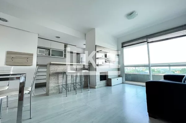 Três Figueiras | Apartamento mobiliado e equipado com 1 suíte à venda | 57 m² | 1 vaga | Com sacada, lareira e churrasqueira Em Porto Alegre/RS | std