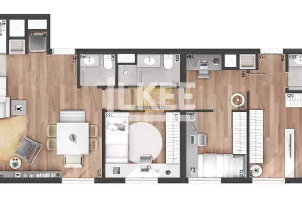 2D com sacada 74m² sacada