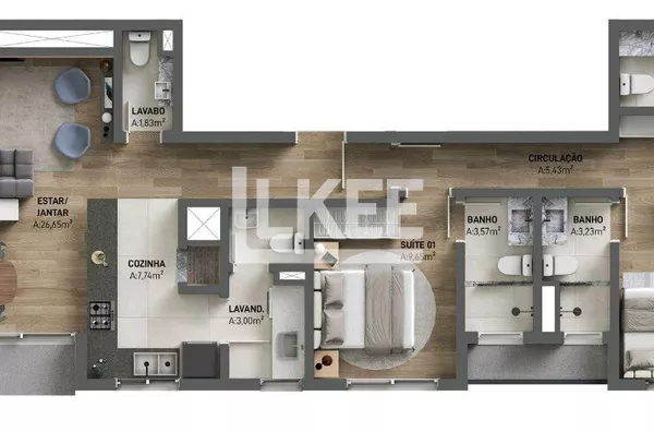 Rio Branco | Apartamento com 3 quartos (sendo 3 suítes) à venda | 139,58m² | Sacada | Churrasqueira | 5 banheiros | 3 Vagas | Em Porto Alegre/RS