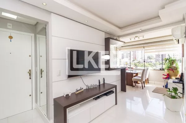 Cristo Redentor | Apartamento semi mobiliado e equipado com 3 quartos (sendo 1 suíte) à venda | 73 m² | 2 vagas | Em Porto Alegre/RS