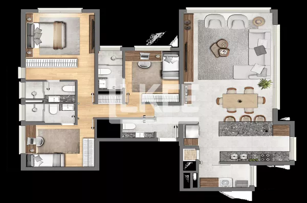 Rio Branco | Apartamento com 3 quartos (sendo 3 suítes) à venda |  134,78 m² | 4 Banheiros | 3 Vagas | Em Porto Alegre/RS