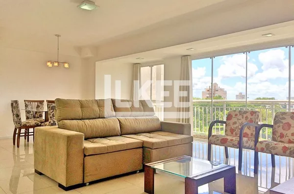 Jardim Europa | Apartamento Mobiliado de 125,46 m² para Alugar | 3 quartos (1 suíte) | 4 Vagas | Com sacada e churrasqueira | Porto Alegre/RS