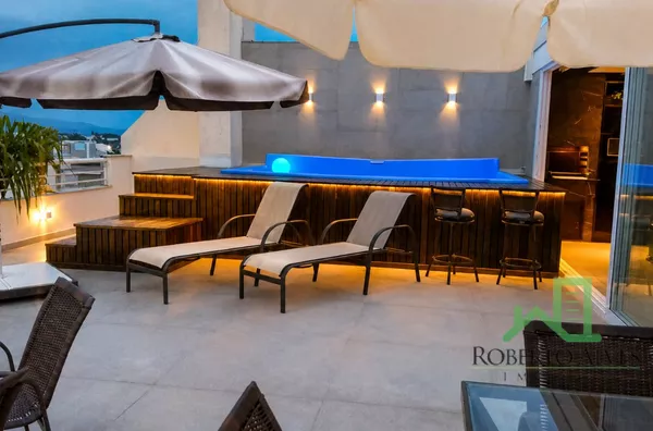 Cobertura, 4 Dormitórios, Mobiliada e Decorada, 232m²  - Jurerê Internacional 