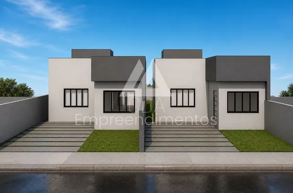 Casa 2 dormitórios em construção no Araucária Park III — Vitorino/PR