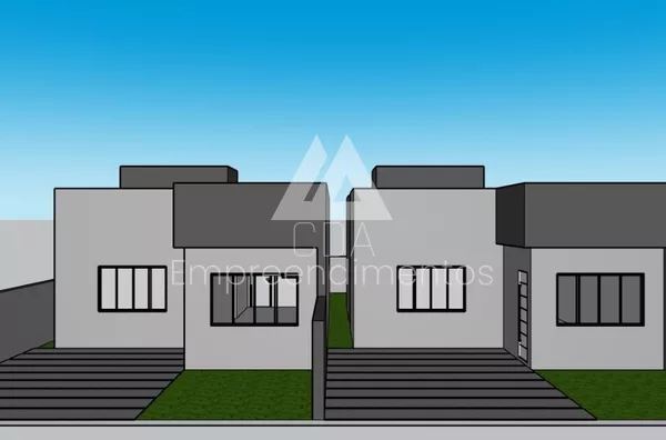 Casa 2 dormitórios em construção no Araucária Park III — Vitorino/PR