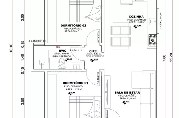 Casa para venda, 2 quarto(s),  Santa Catarina, São Lourenço Do Oeste - Foto 5