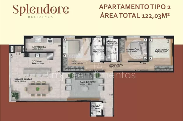 Apartamento para venda, 2 quarto(s),  São Francisco, São Lourenço Do Oeste