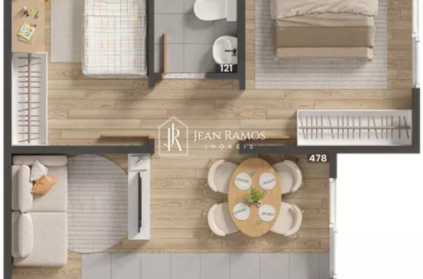 Apartamento para venda, 2 quarto(s),  Veneza, Fazenda Rio Grande