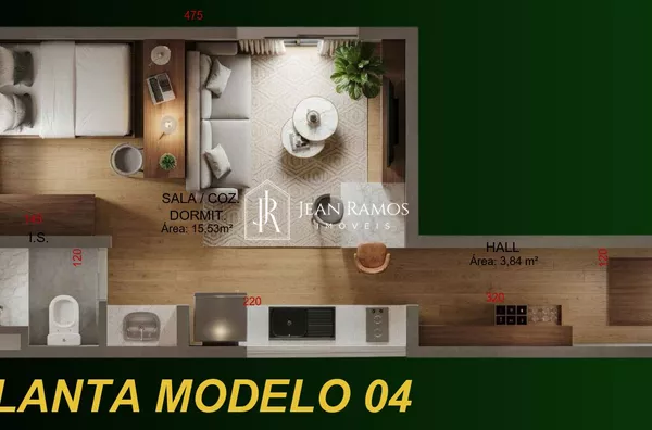 Studio para venda, 1 quarto(s), Merces, Curitiba - Foto 10