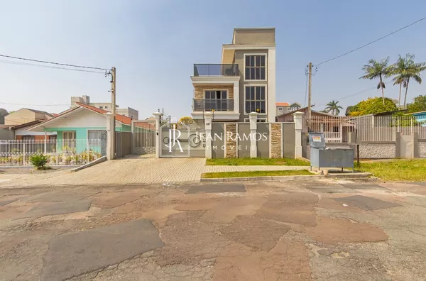 Sobrado moderno de frente para rua para venda,  Uberaba, Curitiba - Foto 1